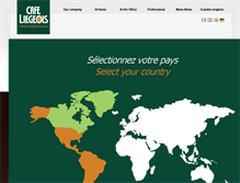 Tablet Screenshot of cafe-liegeois.com